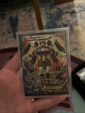 Pokemon Zygarde EX Holo Card - Black, Gold, Green, Red, Blue